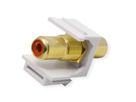 VALUE RCA Keystone Coupler, Plastic, red
