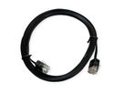 ROLINE Traveller UTP Patch Cord, Cat.6A (Class EA), extra-flat, black, 1 m