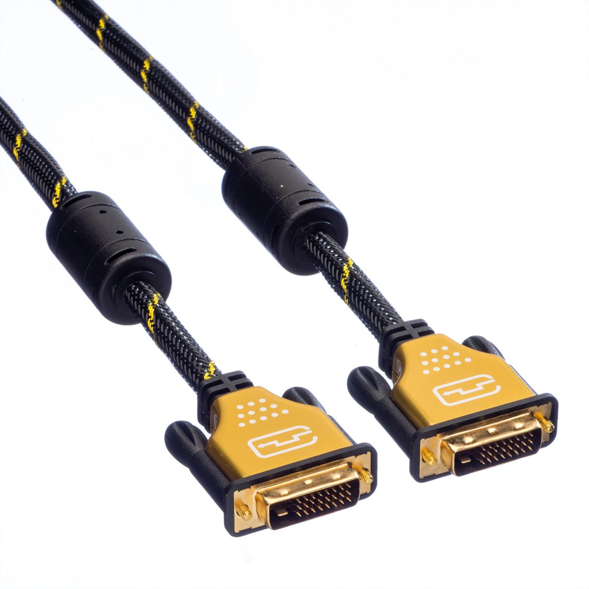 ROLINE GOLD Monitor Cable, DVI (24+1), Dual Link, M/M, 5 m