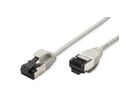 ROLINE U/FTP Patch Cord Cat. 8.1 (Class I), LSOH, SLIM, grey, 3 m