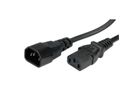 ROLINE Monitor Power Cable, IEC 320 C14 - C13, black, 1 m
