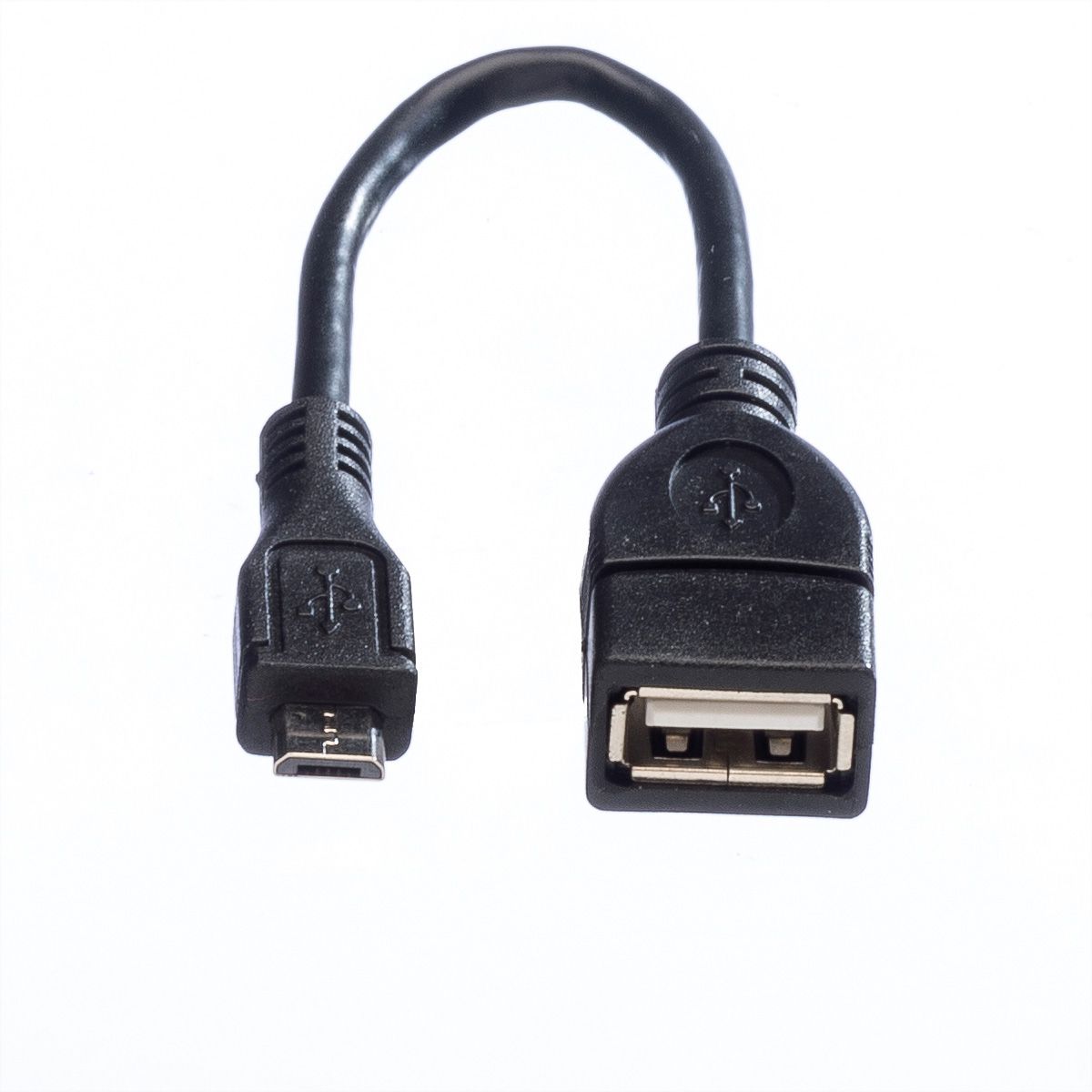 VALUE USB 2.0 Cable, A - Micro B, F/M, OTG, 0.15 m