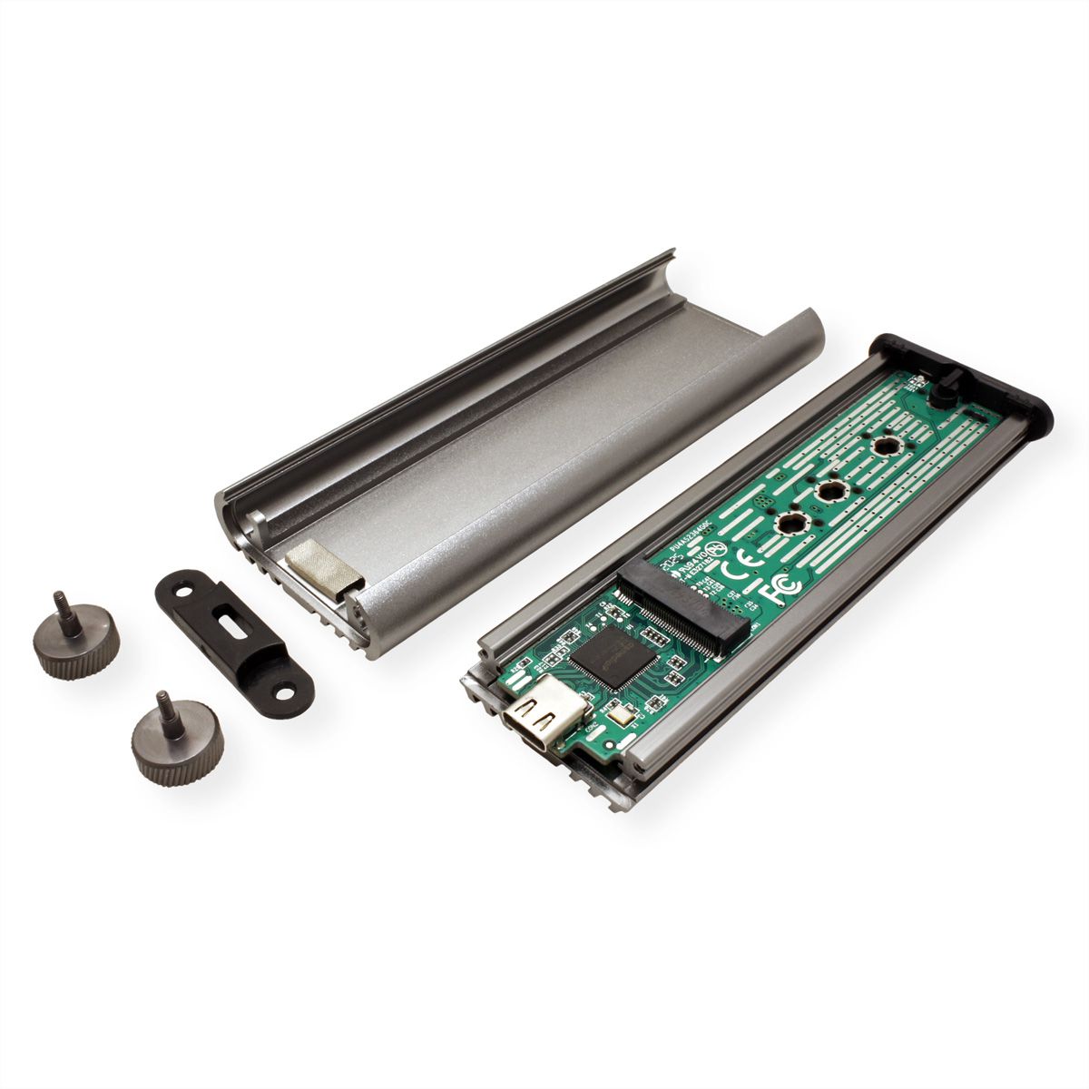 ROLINE External Type M.2 NVMe SSD Enclosure, USB 3.2 Gen 2x2 Type C