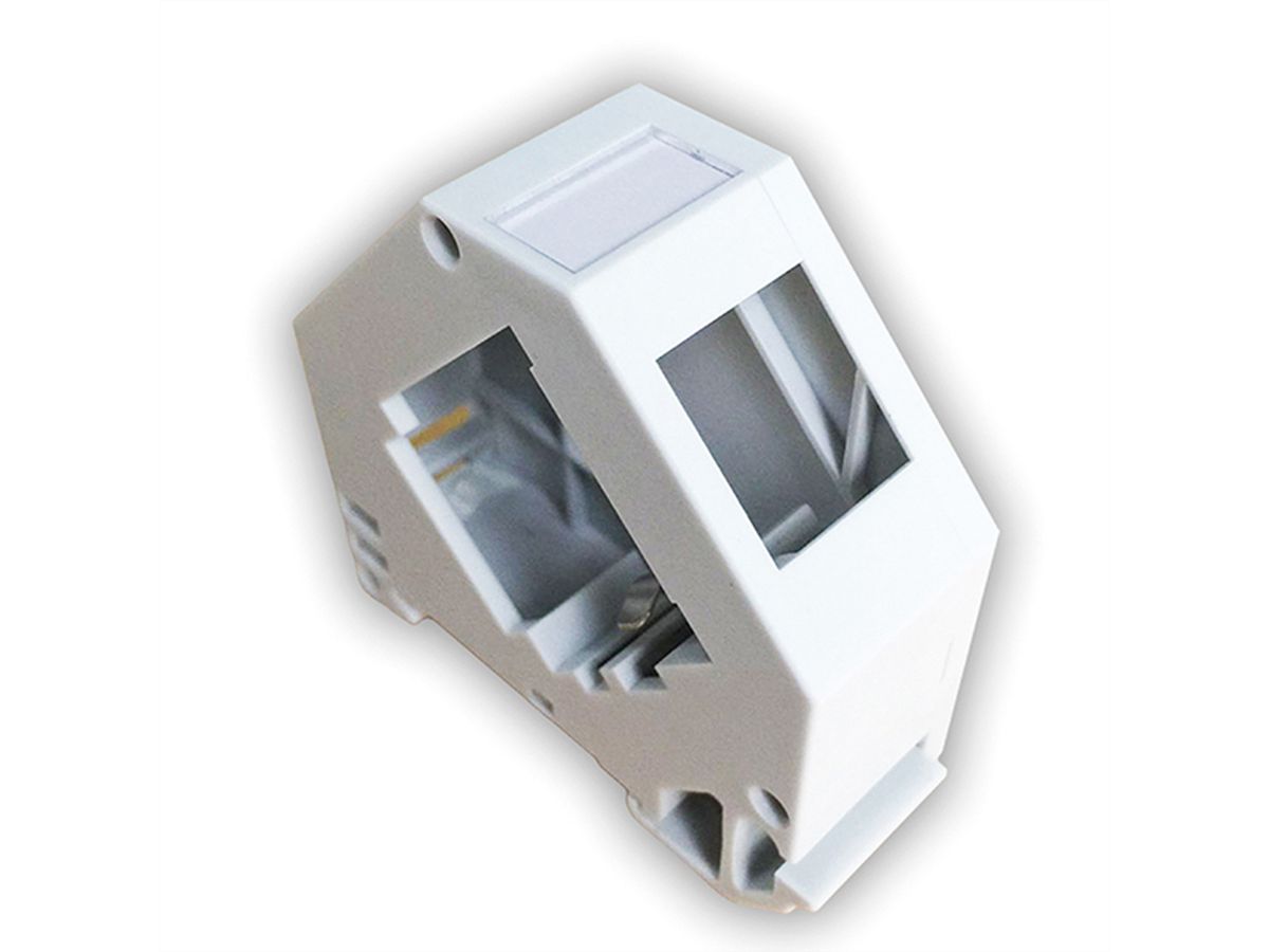 ROLINE Keystone Holder, empty, DIN-RAIL, 45°