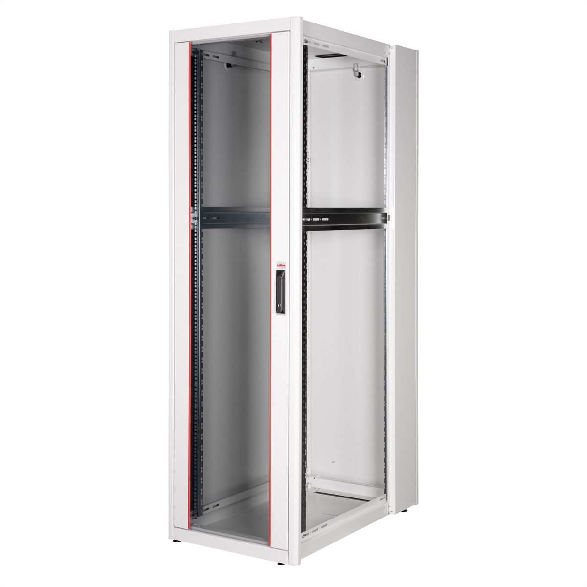 ROLINE 19-inch network cabinet Basic 42 U, 600x1000 WxD glass door grey