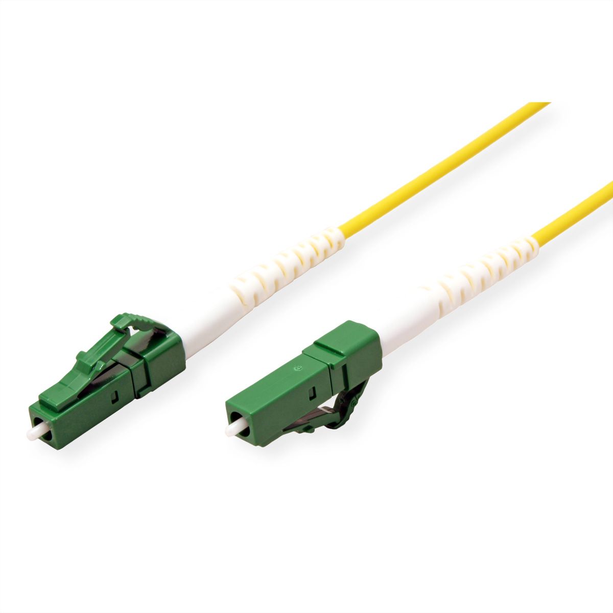 ROLINE Fibre Optic Jumper Cable 9/125µm, OS2, LC/LC, APC, simplex, LSOH, yellow, 2 m