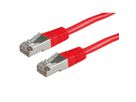 ROLINE S/FTP Patch Cord Cat.5e (Class D), red, 3 m