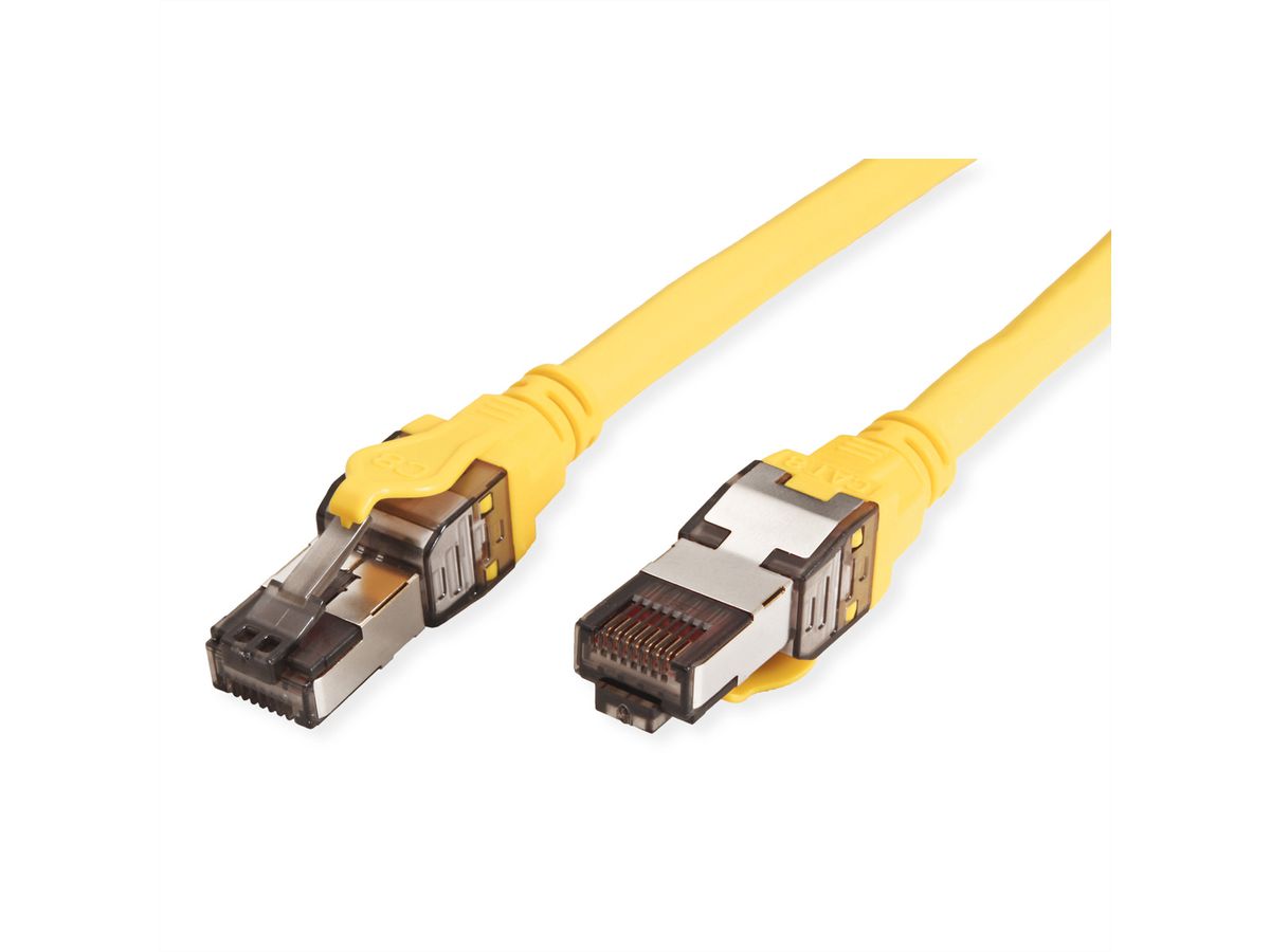 ROLINE S/FTP Patch Cord Cat.8 (Class I), stranded, LSOH, yellow, 1 m