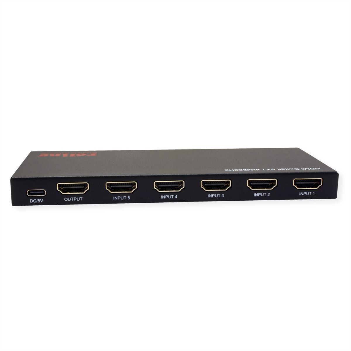 ROLINE HDMI Switch, 5x1, 4K60Hz, with Remote Control