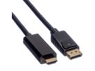 ROLINE DisplayPort Cable, DP - UHDTV, M/M, black, 1 m