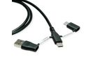 ROLINE USB 2.0 Cable, C-C, with A+C Data Lane Blockers, 1 m
