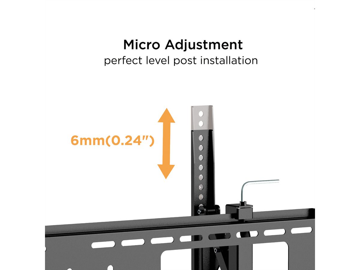 VALUE TV Wall Mount, tiltable, 37" - 80" (93,98 - 203,2 cm), < 75kg, VESA 600x400