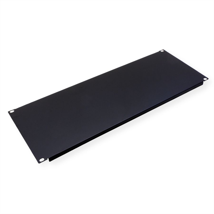 VALUE 19" Blank Panel, 4U, Metal, black