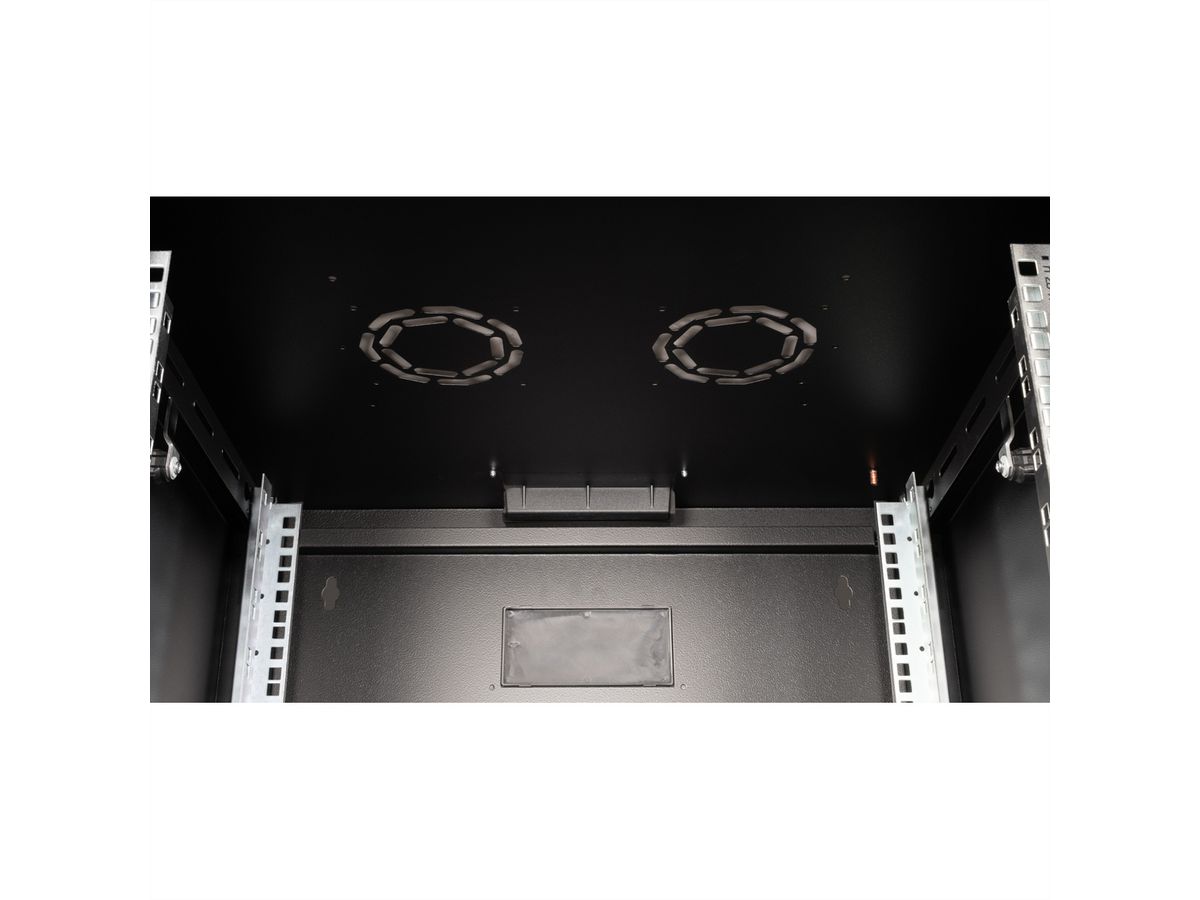 ROLINE 19-inch wall-mounted housing Pro 7 U, 600x600 WxD black