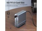 VALUE Dockingstation Type C, 2x HDMI 4K60, 1x DP 4K60, 1x Gigabit Ethernet, 5x USB A, 2x USB C, 1x Type C PD, 1x SD/microSD, 1x Audio