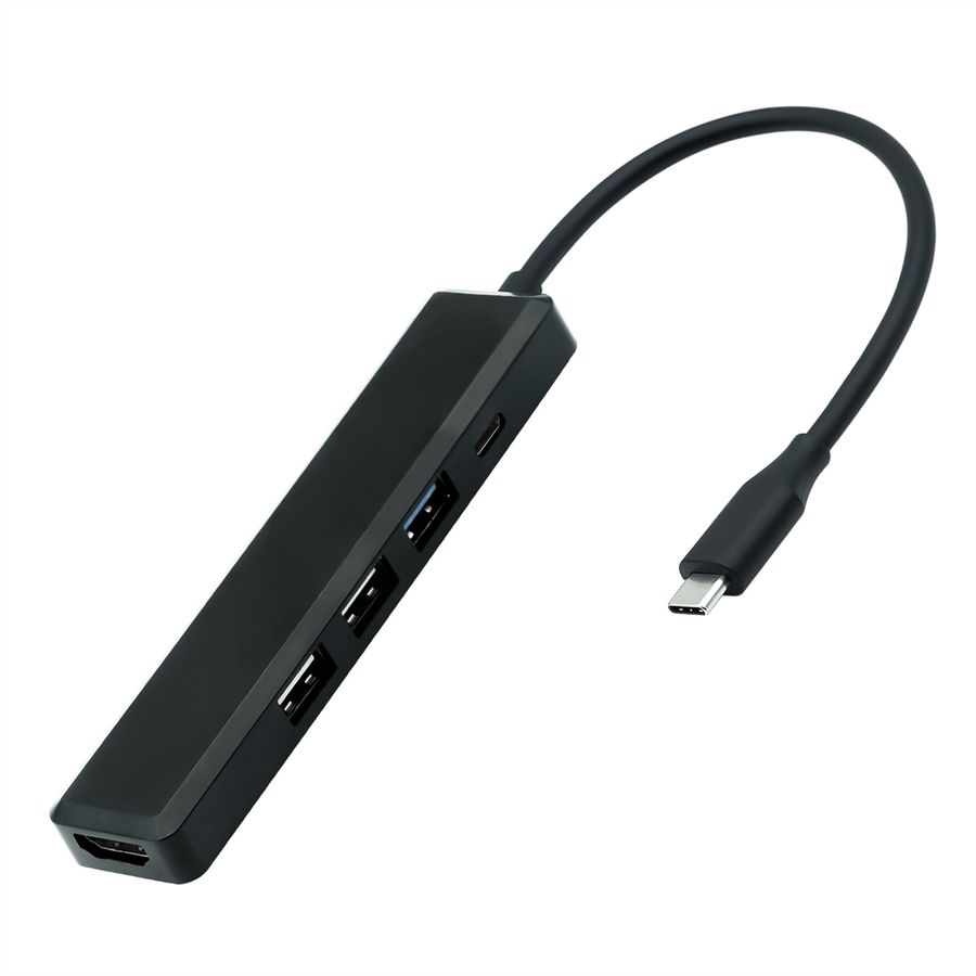 STANDARD USB Type C Docking Station, HDMI 4K30, 1x USB 3.0 Type A, 2x USB 2.0 Type A, 1x USB Type C PD (Power Delivery)