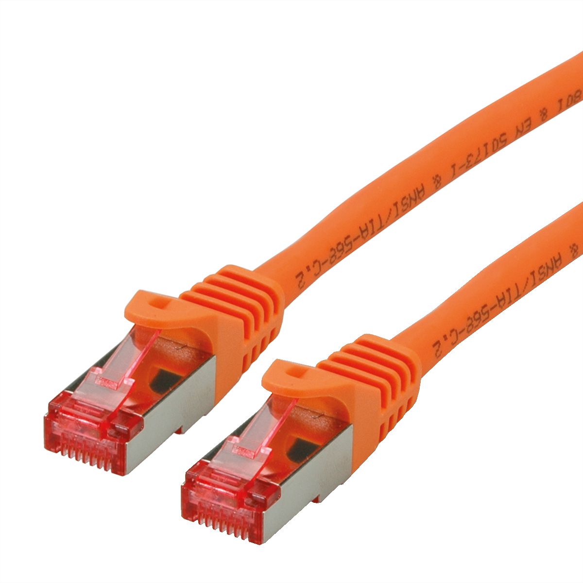 ROLINE S/FTP Patch Cord Cat.6 Component Level, LSOH, orange, 5 m