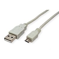 STANDARD USB 2.0 Cable, USB Type A M - Micro USB B M, 0.8 m