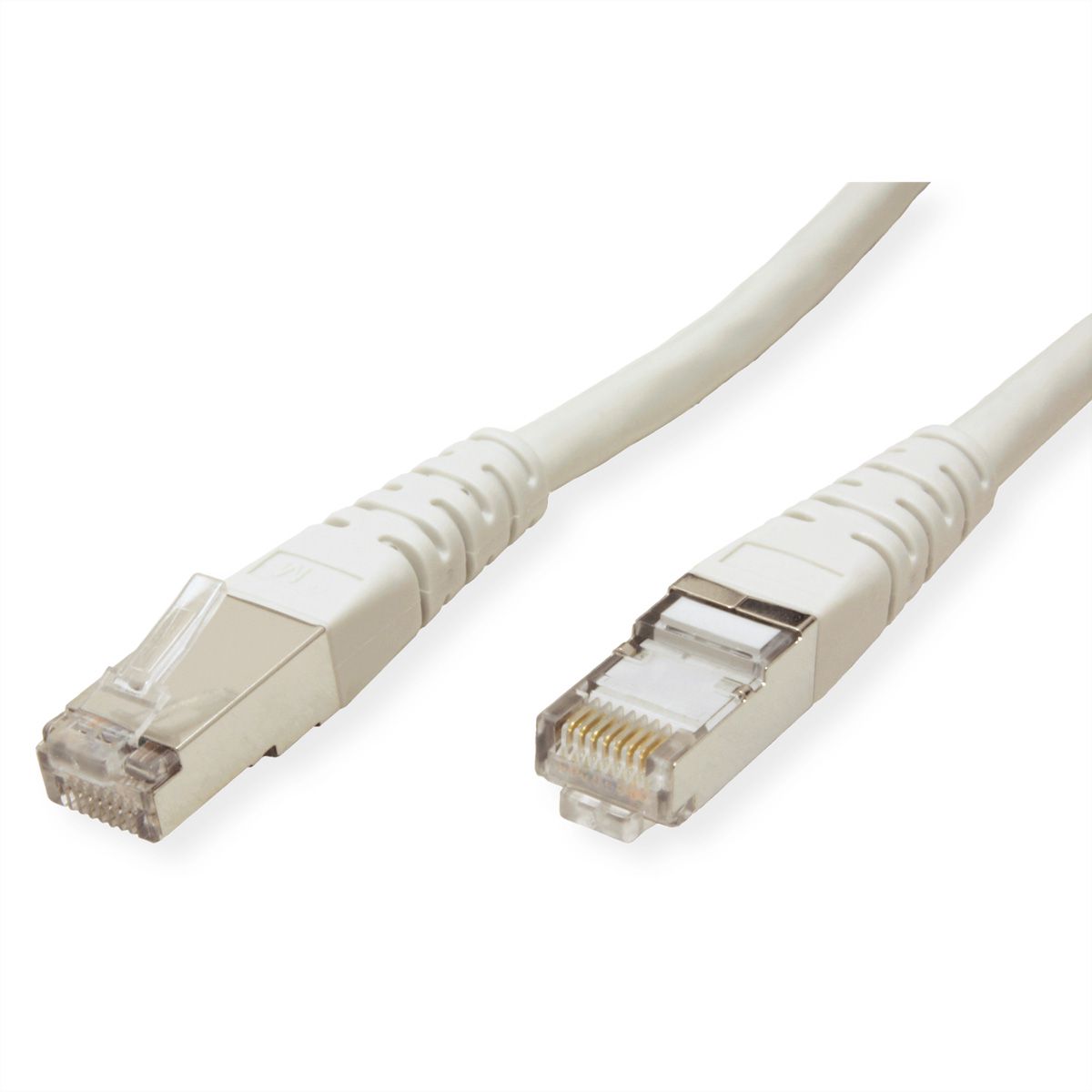 ROLINE S/FTP (PiMF) Patch Cord, Cat.6 (Class E), grey, 1 m