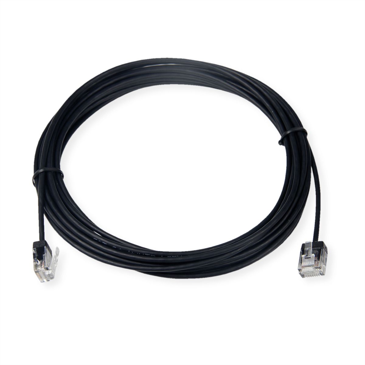 ROLINE UTP Data Center Patch Cord Cat.6A (Class EA), LSOH, Slim, Ultra Short Connector, black, 5 m