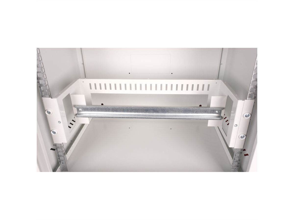 ROLINE 19-inch top-hat rail support 3 U, 133x482x123 HxWxD