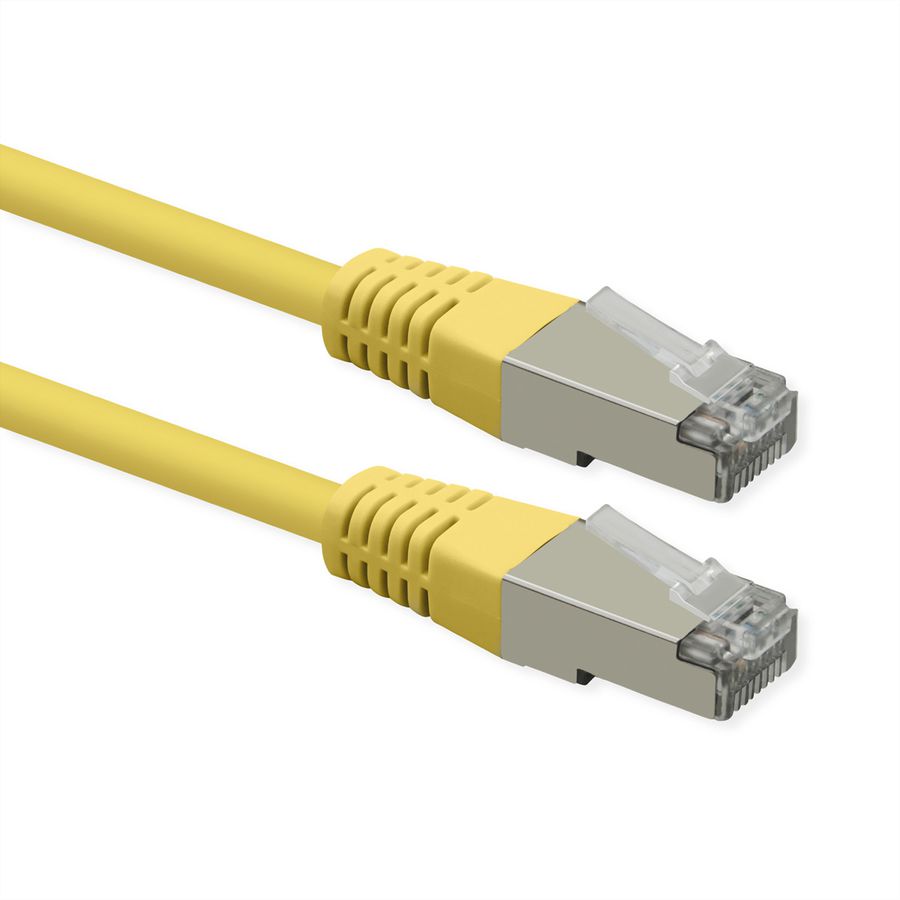 ROLINE S/FTP (PiMF) Patch Cord, Cat.6 (Class E), PoE, yellow, 2 m