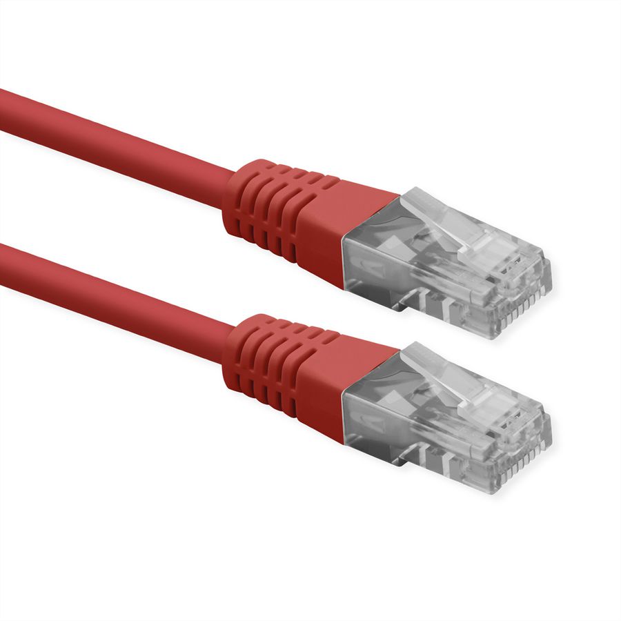 ROLINE UTP Patch Cord, Cat.6 (Class E), PoE, red, 5 m