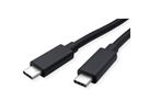 ROLINE Cable USB4 Gen3x2, with Emark, C–C, M/M, 240W, black, 0.8 m