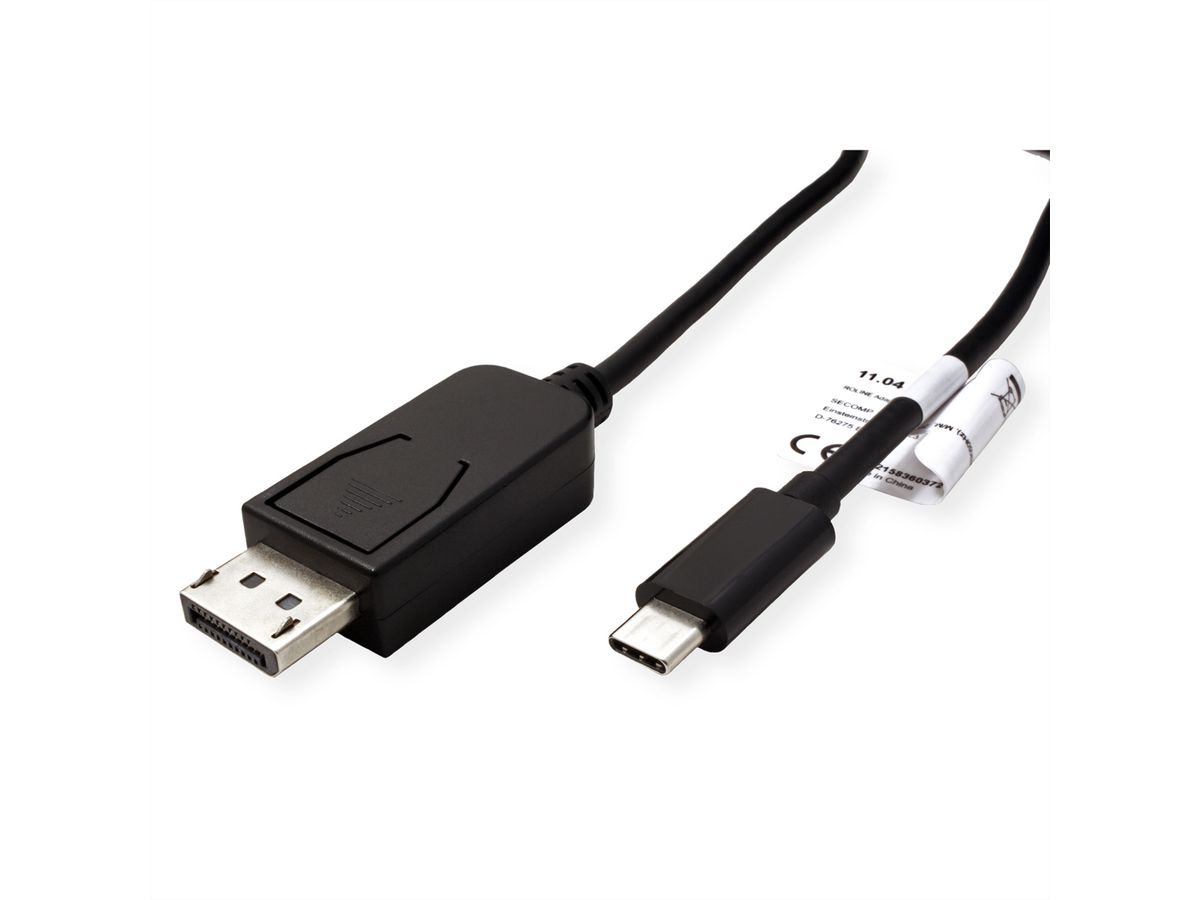 ROLINE Type C - DisplayPort Cable, v1.4, M/M, 2 m
