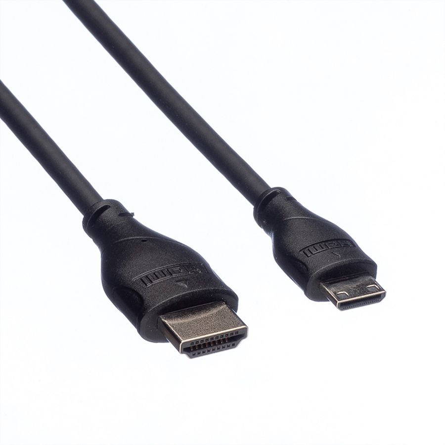 ROLINE HDMI High Speed Cable + Ethernet, A - C, M/M, 0.8 m