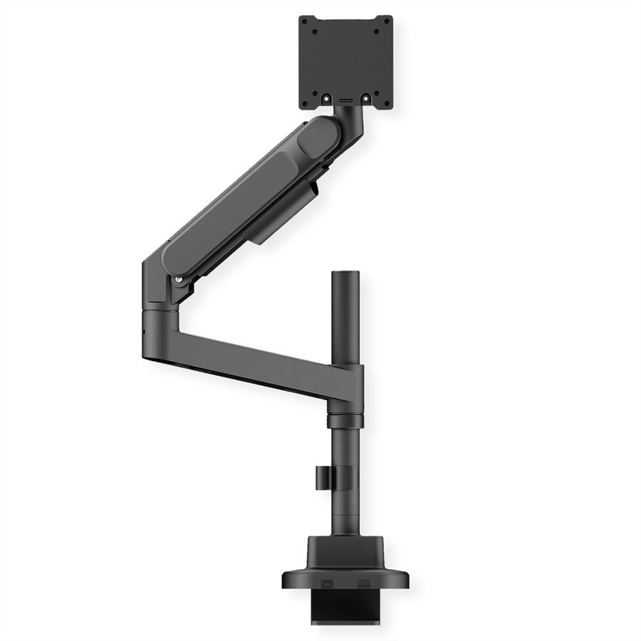 ROLINE Heavy Duty Monitor Arm, Pole-Mounted, Gas Spring, 24–57 inch, max. 27 kg, black