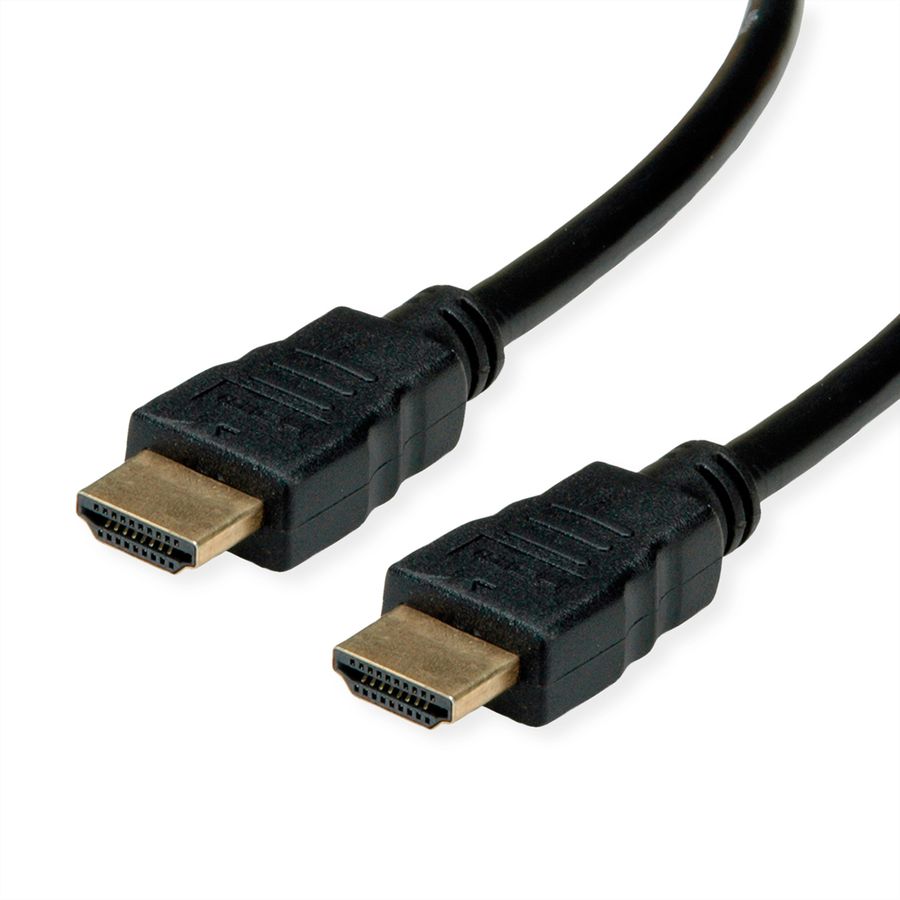 ROLINE RM HDMI High Speed Cable + Ethernet, M/M, black, 2 m