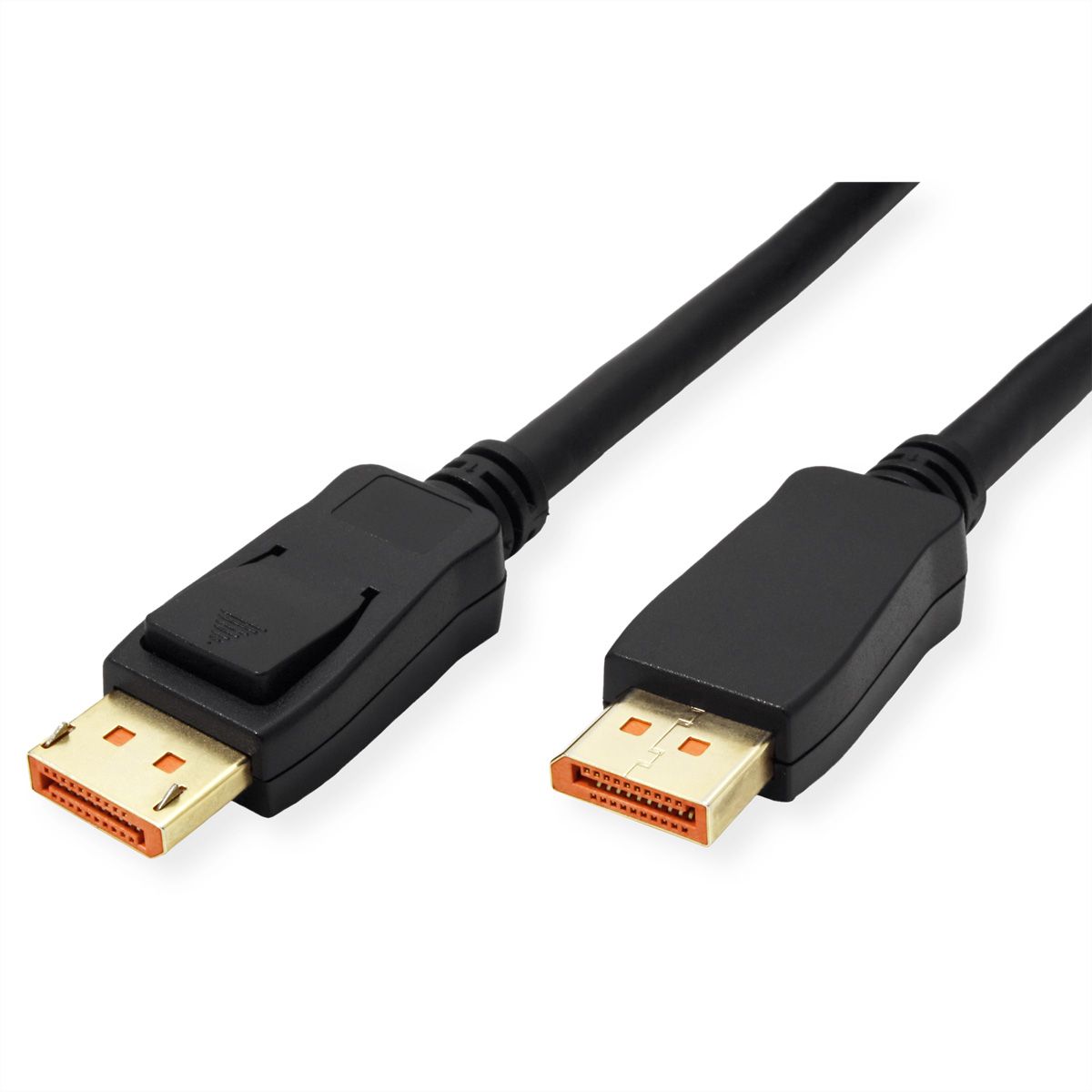 ROLINE DisplayPort Cable, v2.1, 16K@60Hz, DP-DP, M/M, 80Gbit/s, UHBR20, DP-DP, M/M, black, 3 m