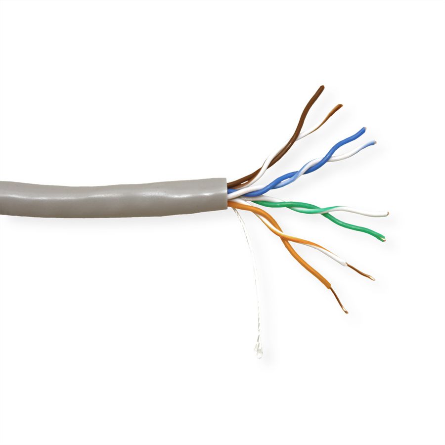 VALUE UTP Cable Cat.5e (Class D), Solid Wire, AWG24, grey, 300 m