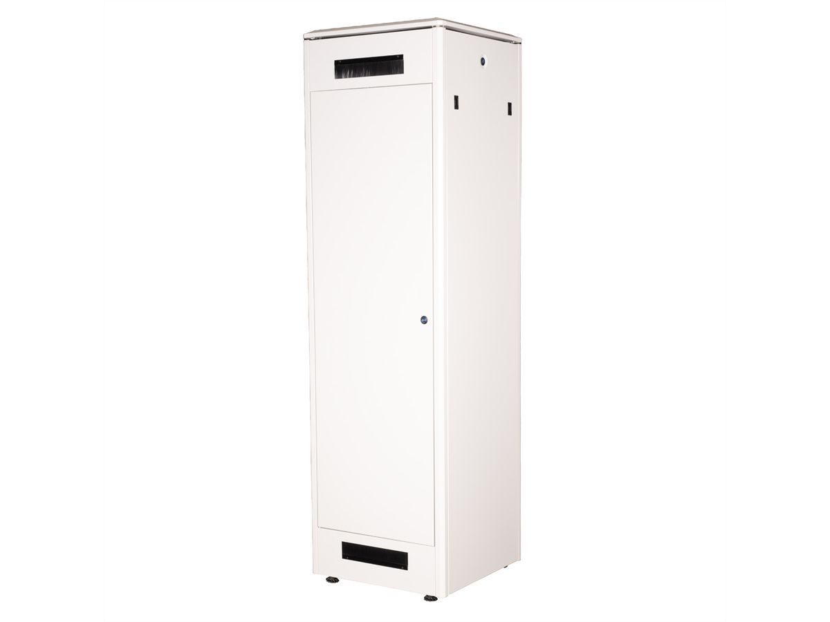 ROLINE 19-inch Network Cabinet Pro 42 U, 600x600 WxD glass door grey