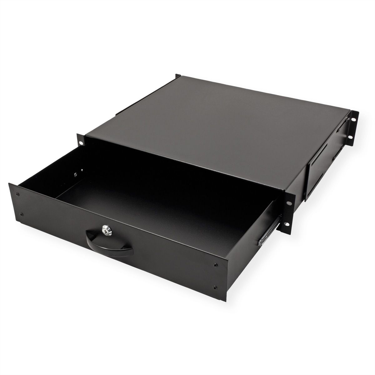 ROLINE 19-inch keyboard insert 2 U, 400 T lockable black