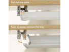 ROLINE Cable Organizer, Under Desk Mount, white, 85.8 cm