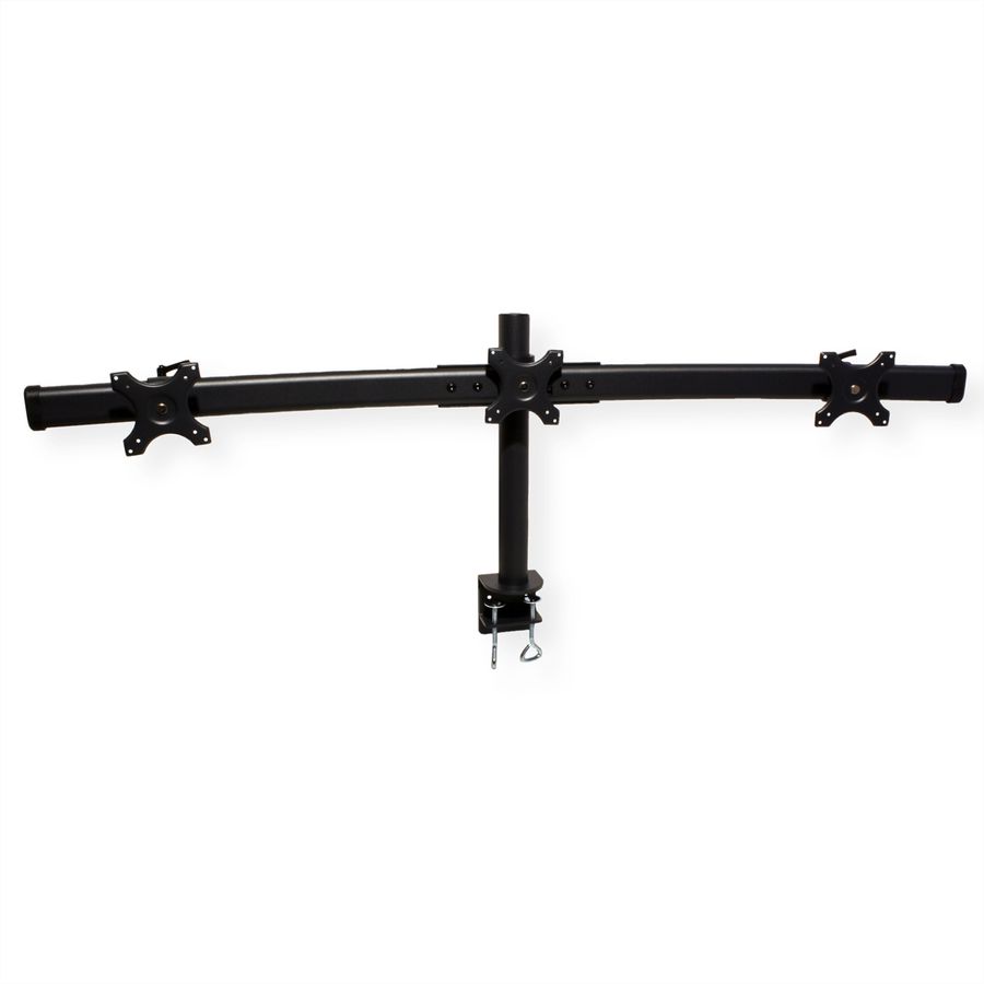 VALUE Triple LCD Arm, Desk Clamp, black