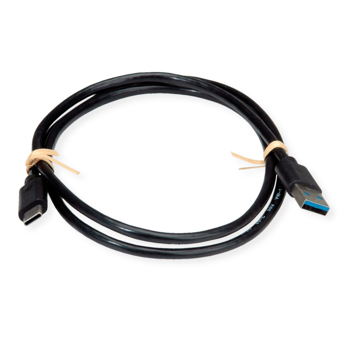 ROLINE RM USB 3.2 Gen 2 Cable, A-C, M/M, black, 0.5 m