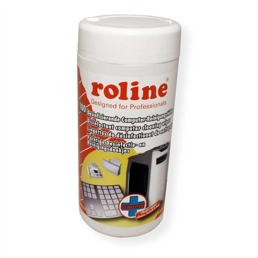 ROLINE Disinfectant Computer Cleaning Wipes