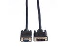 VALUE DVI Cable, DVI (18+5) - HD15, M/M, 2 m