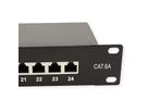 VALUE Cat.6A (Class EA) 19" Patch Panel, 24 Ports, shielded, black