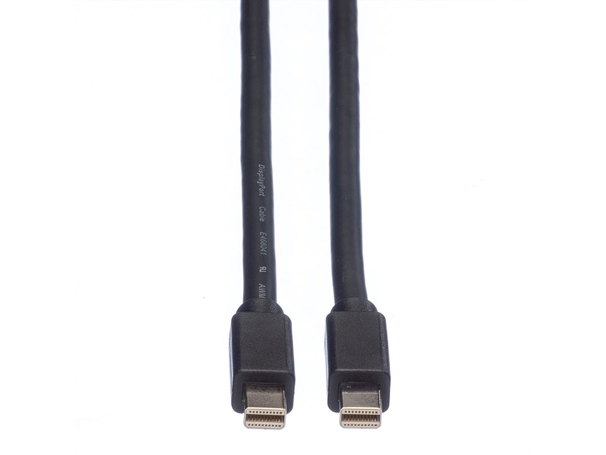 ROLINE DisplayPort Cable, Mini DP - Mini DP, M/M, black, 3 m