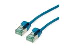 ROLINE RM U/FTP DataCenter Patch Cord Cat.6A (Class EA), slim, blue, 0.5 m