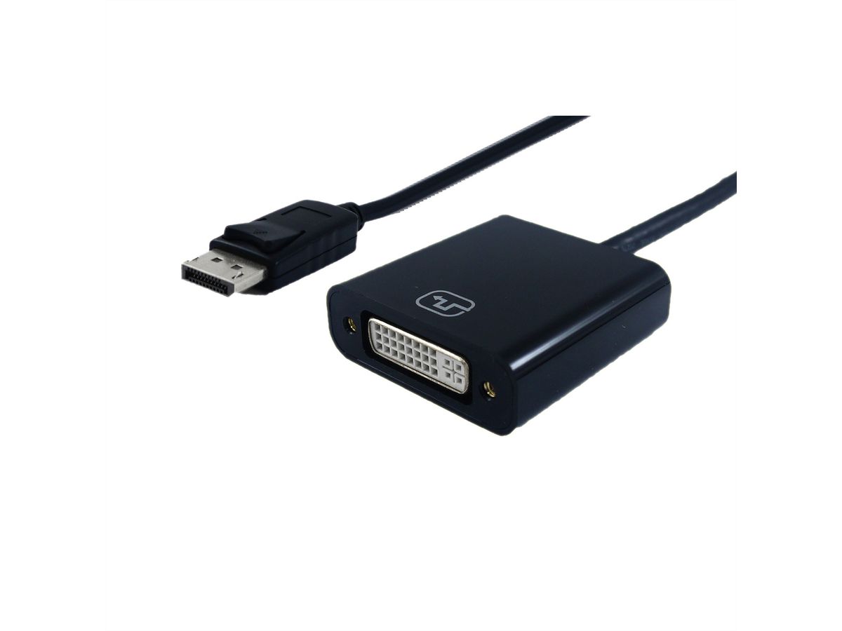 STANDARD Cableadapter, DP M - DVI F, 0.15 m