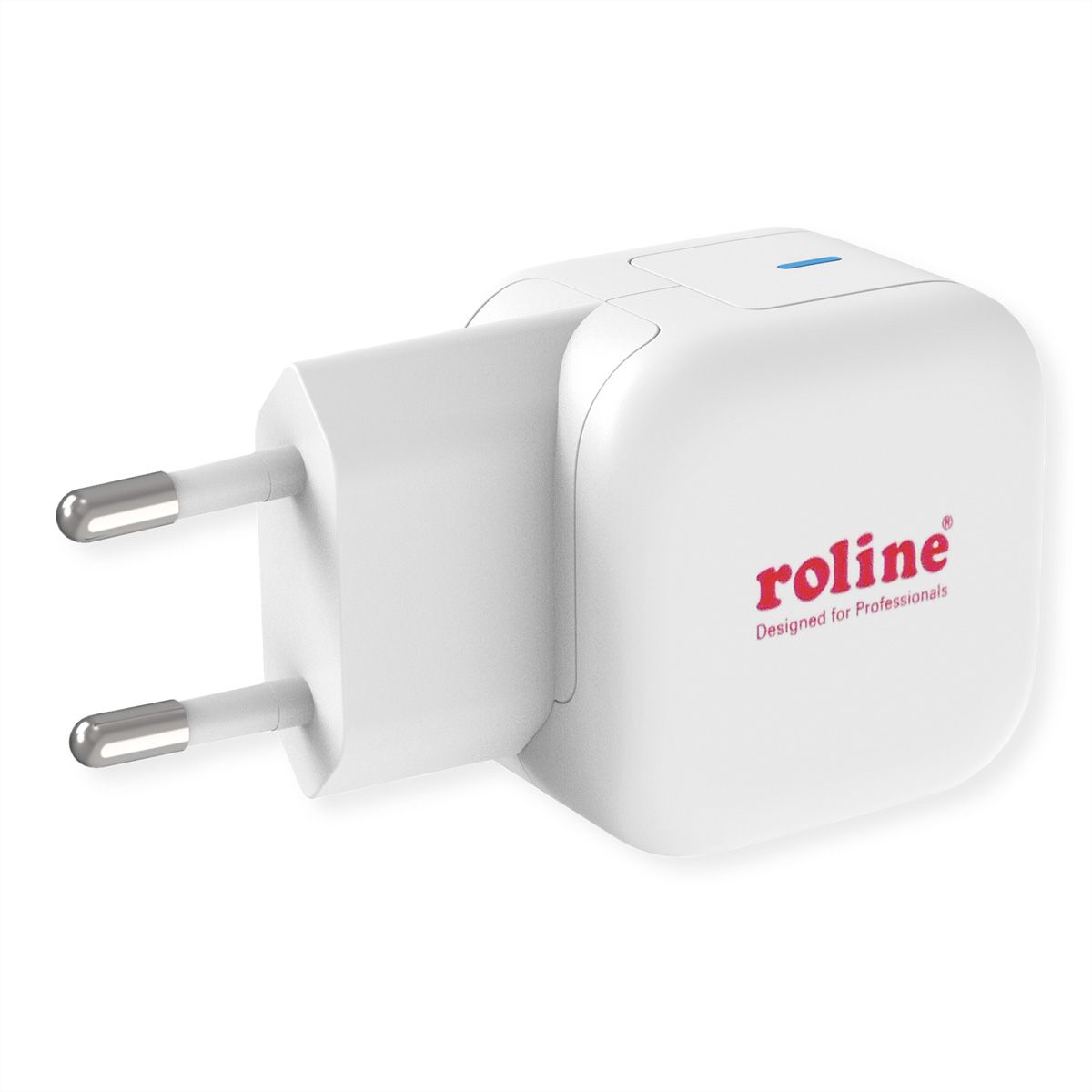 ROLINE USB Wall Charger, 1-Port, Type C, GaN, 20W