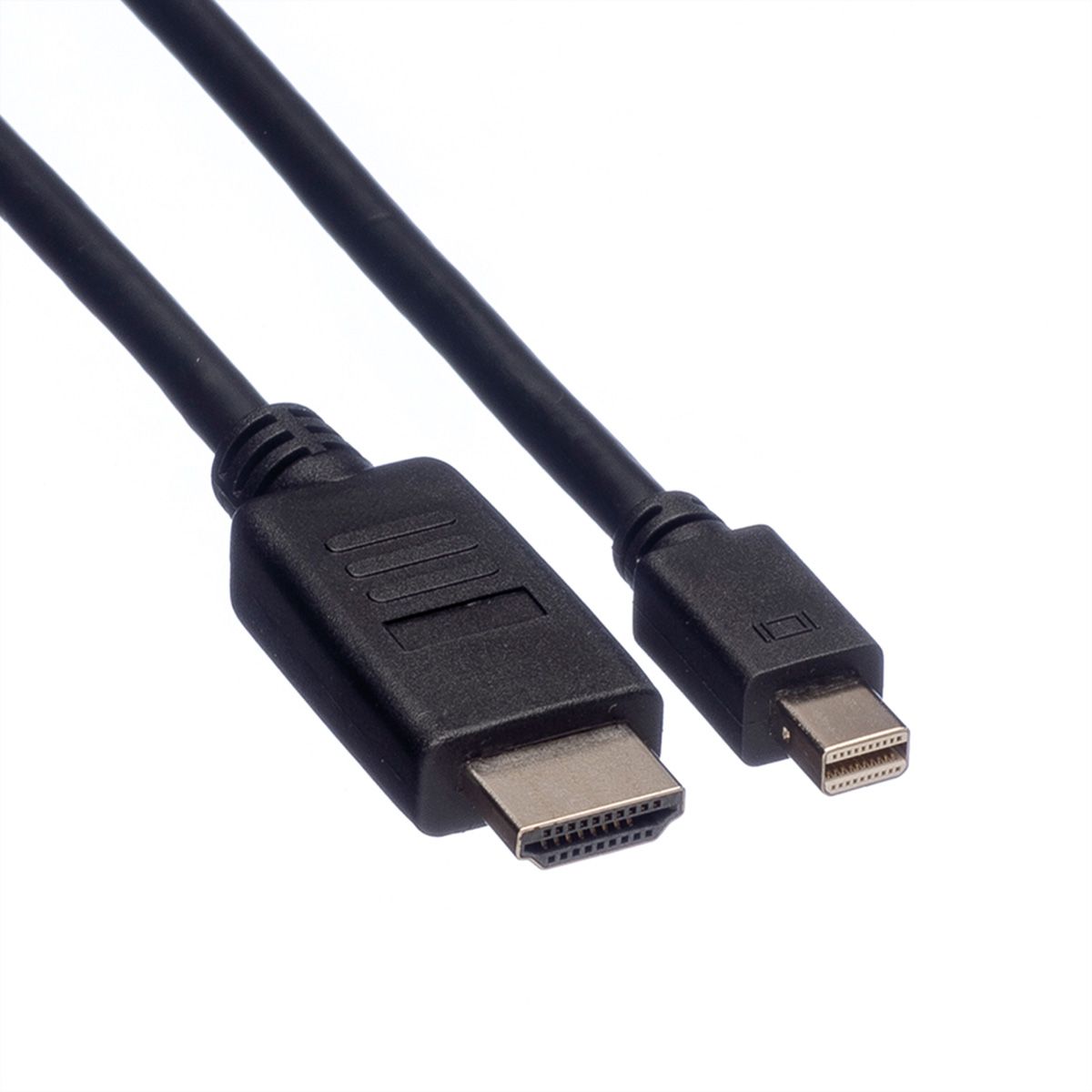 ROLINE Mini DisplayPort Cable, Mini DP-HDTV, M/M, black, 3 m