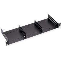 VALUE 19" Shelf, 1U, with 2 adjustable dividers, black