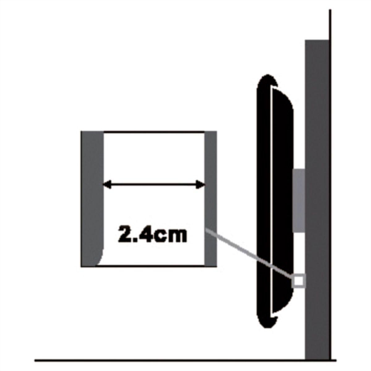 VALUE LCD/Plasma TV Wall Holder, Low Profile