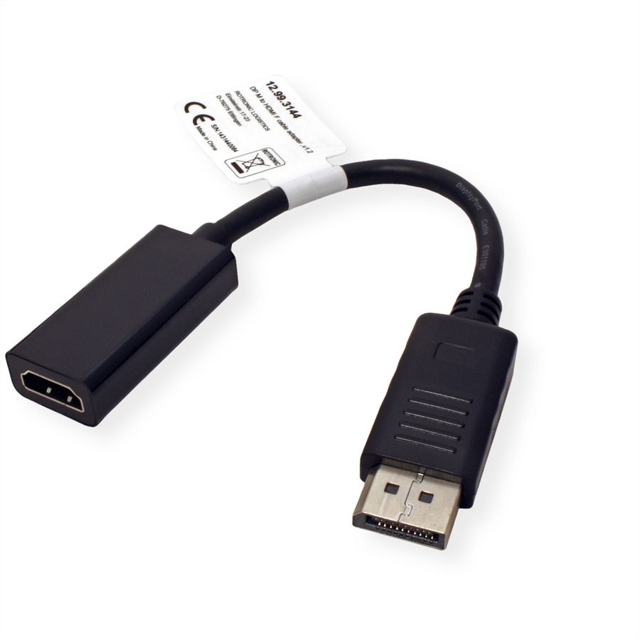 VALUE Cableadapter, v1.2, DP M - HDMI F